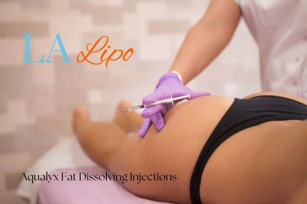 Woman having fat dissolving injections Avonmouth on thighs