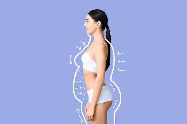 image of woman experiencing fat reduction treatment Avonmouth