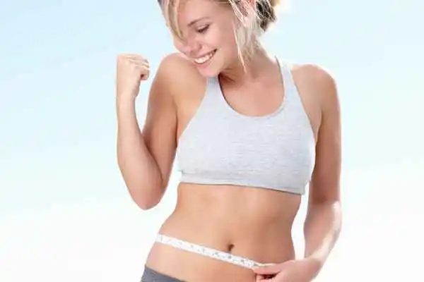 woman happy after fat reduction treatment Avonmouth
