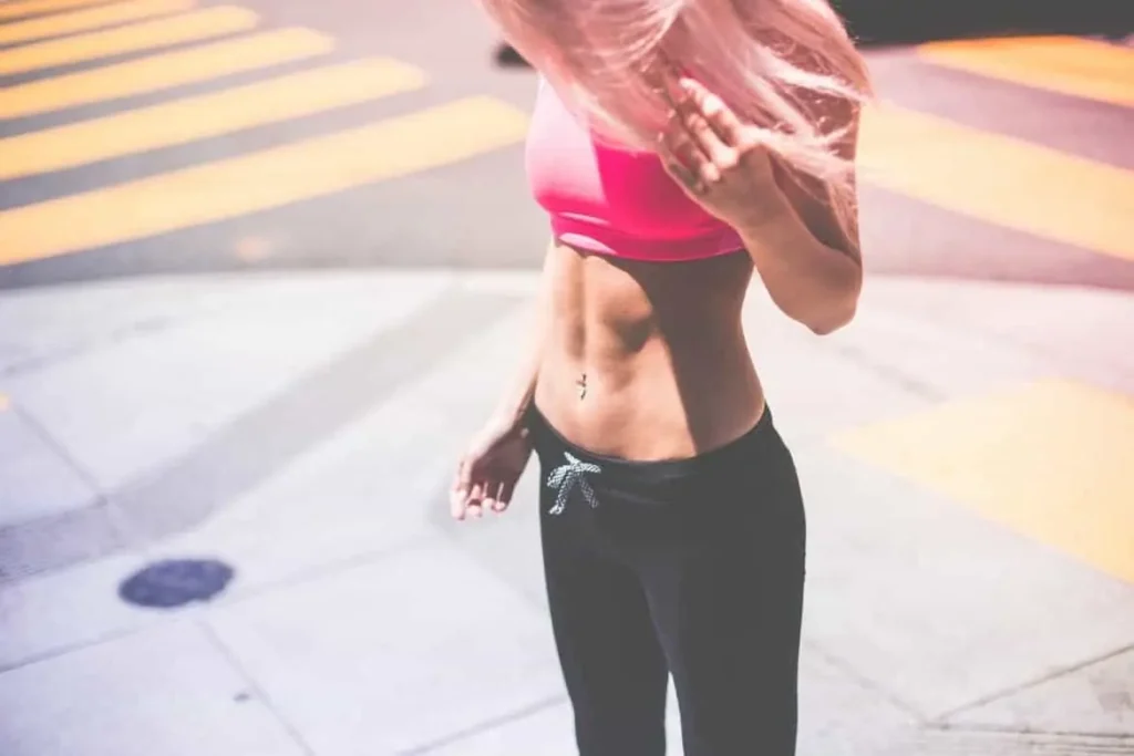 Woman with toned stomach after LA-EMS Body Sculpting Treatment Avonmouth