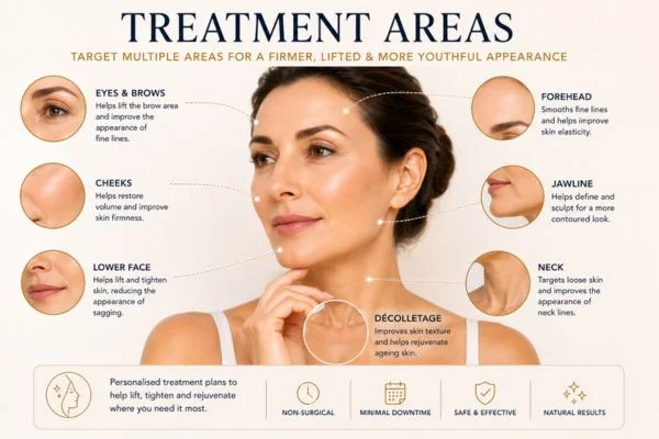 Areas of treatment for the ultimate lift tighten treatment Avonmouth